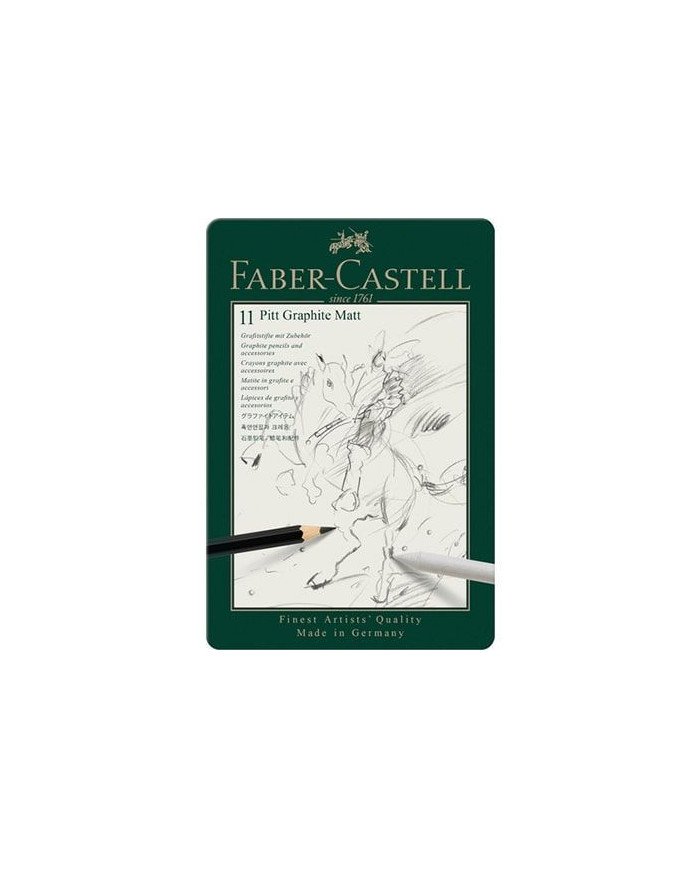 Set de crayons Pitt Graphite Matt 11 pièces Faber-Castell