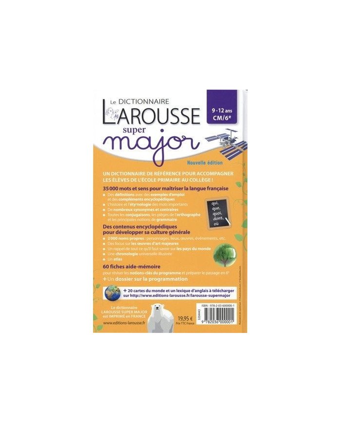 Le dictionnaire Larousse super major CM/6e
