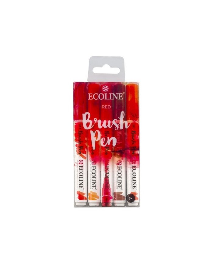 Le Libr'air - Coffret Brush Pen Rouge Ecoline - Talens - Tunisie