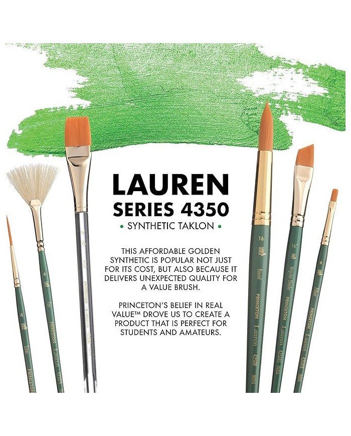 Pinceau Synthétique Plat 4350FS - Princeton Lauren N°4