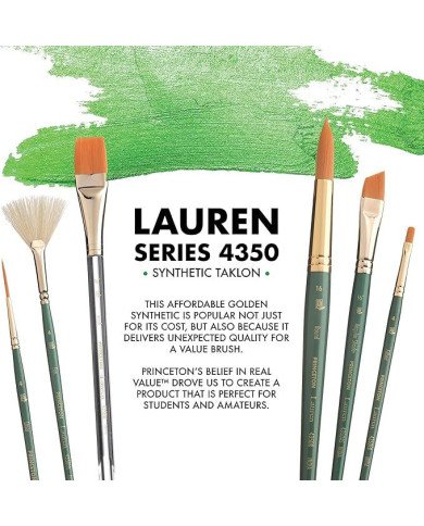 Pinceau Synthétique Stroke 4350ST - Princeton Lauren N° 1/2″ Pinceau Synthétique Stroke 4350ST - Princeton Lauren N° 1/2″