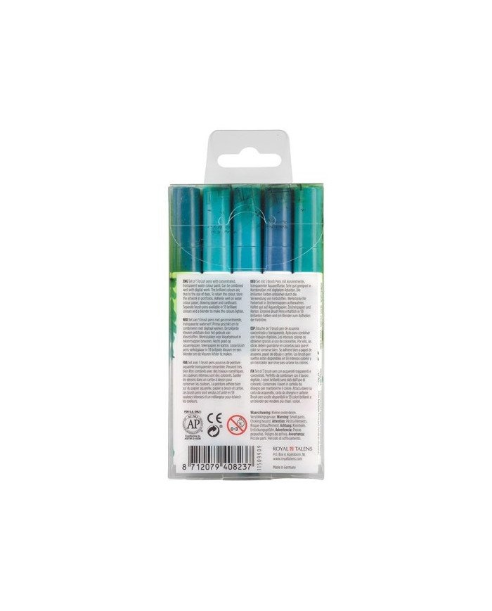 Le Libr'air - Coffret Brush Pen Vert Ecoline - Talens - Tunisie