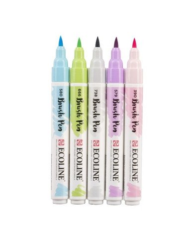 Le Libr'air - Coffret Brush Pen Pastel Ecoline - Talens - Tunisie