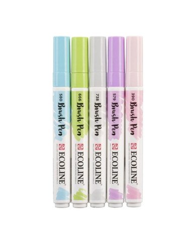 Le Libr'air - Coffret Brush Pen Pastel Ecoline - Talens - Tunisie