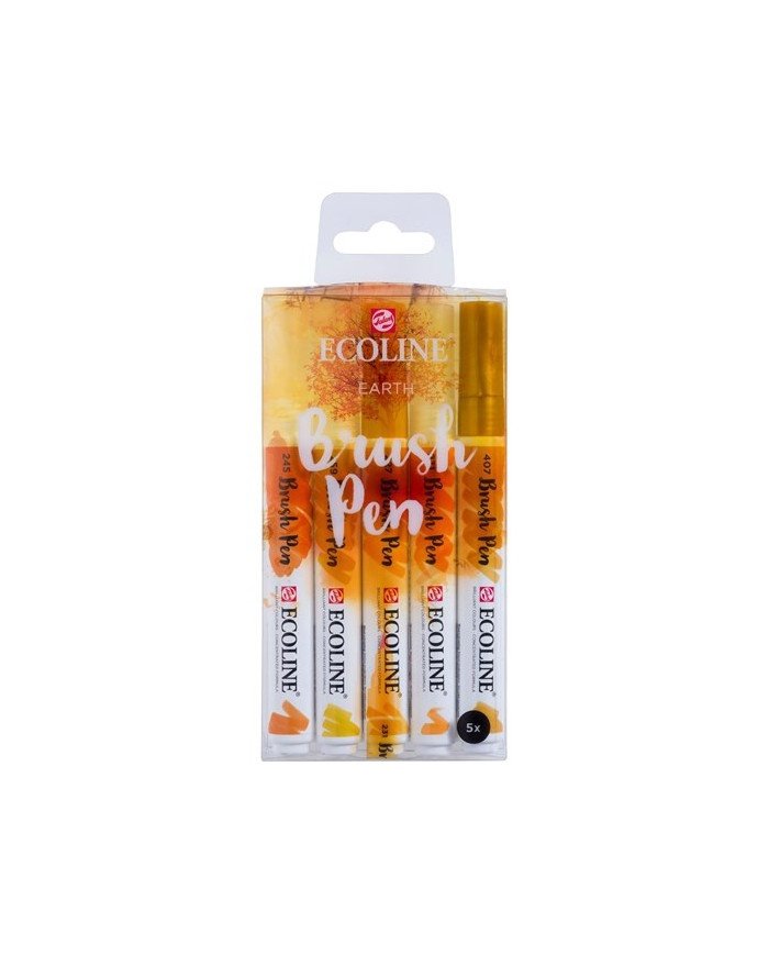 Le Libr'air - Coffret Brush Pen Terre Ecoline - Talens - Tunisie