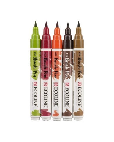 Le Libr'air - Coffret Brush Pen Automne Ecoline - Talens - Tunisie