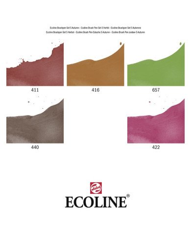 Le Libr'air - Coffret Brush Pen Automne Ecoline - Talens - Tunisie