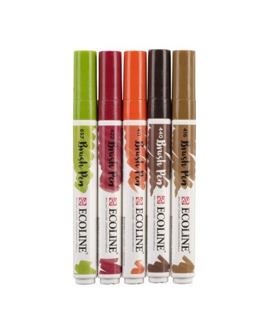 Le Libr'air - Coffret Brush Pen Automne Ecoline - Talens - Tunisie