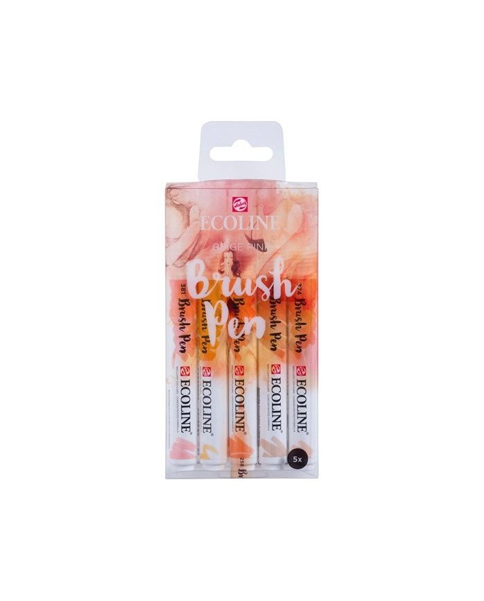 Le Libr'air - Coffret Brush Pen Beige Rose Ecoline - Talens - Tunisie