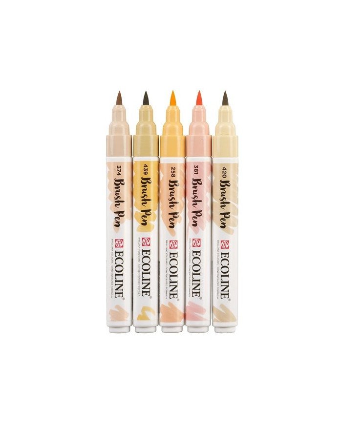 Le Libr'air - Coffret Brush Pen Beige Rose Ecoline - Talens - Tunisie