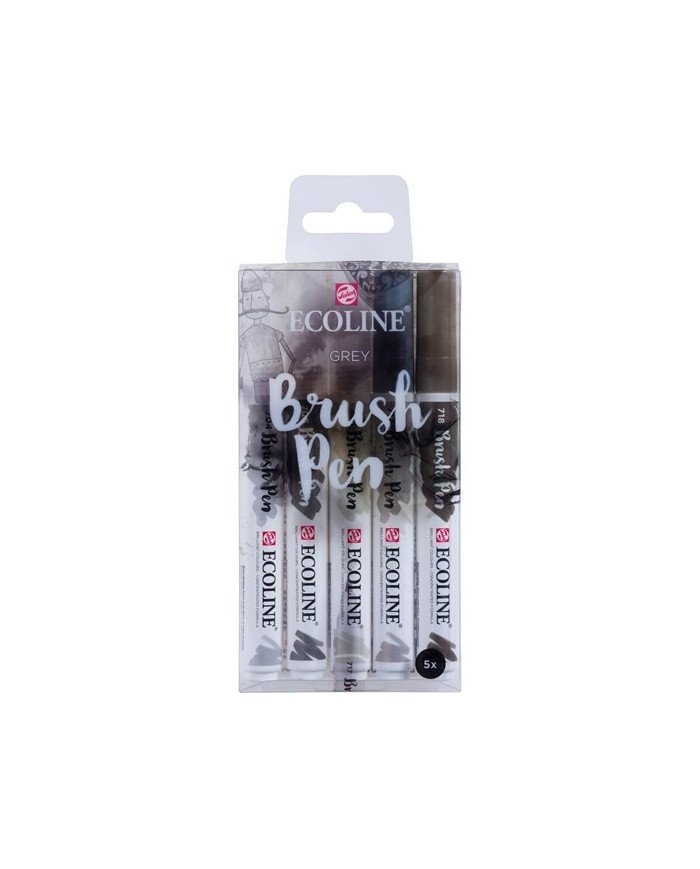 Le Libr'air - Coffret Brush Pen Gris Ecoline - Talens - Tunisie Le Libr'air - Coffret Brush Pen Gris Ecoline - Talens - Tunisie