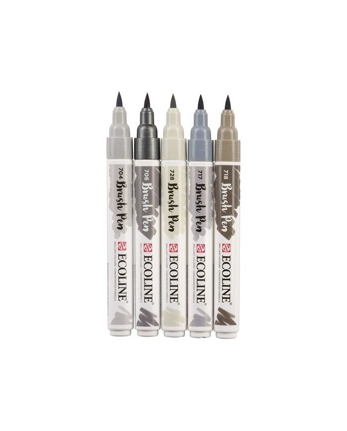 Le Libr'air - Coffret Brush Pen Gris Ecoline - Talens - Tunisie Le Libr'air - Coffret Brush Pen Gris Ecoline - Talens - Tunisie
