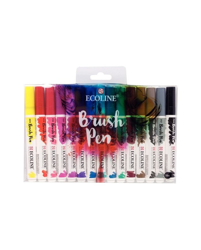Le Libr'air - 15 Feutres Brushpen Ecoline - Talens - Tunisie