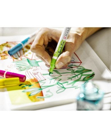 Le Libr'air - 15 Feutres Brushpen Ecoline - Talens - Tunisie