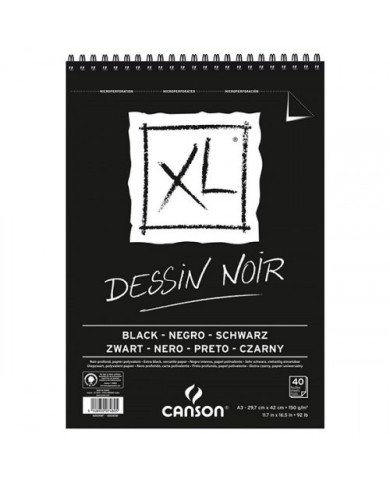 Le Libr'air - Canson XL Noir A3 150g/m² 40 feuilles Canson - Tunisie Le Libr'air - Canson XL Noir A3 150g/m² 40 feuilles Canson - Tunisie