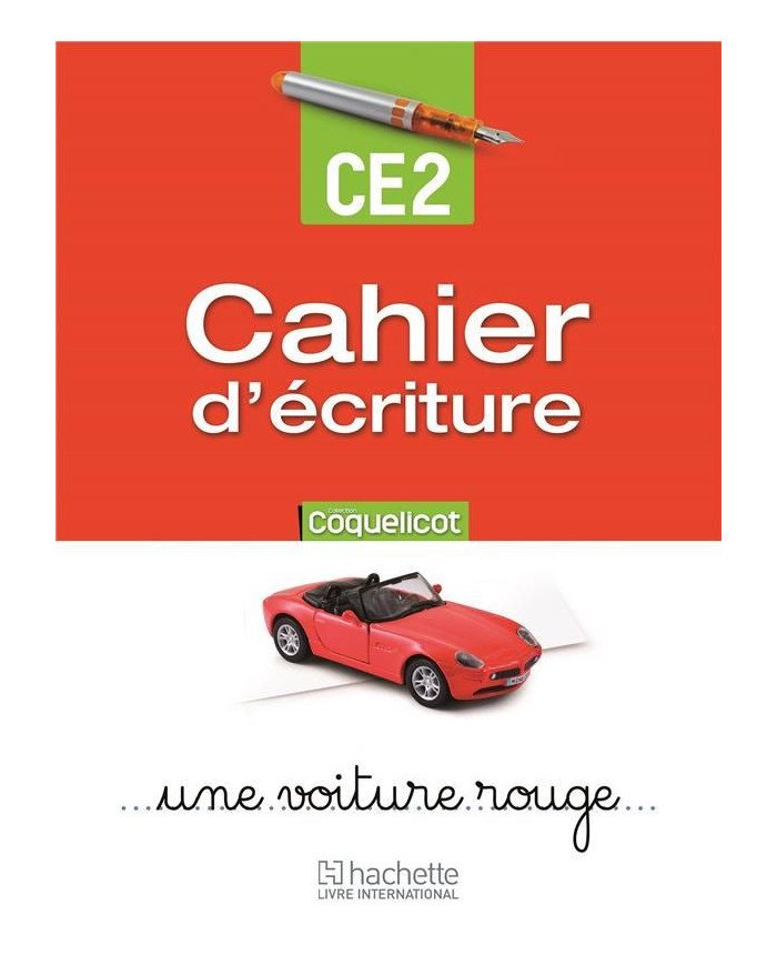 Cahier d'écriture CE2 Coquelicot