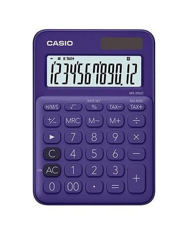 Calculator Mini Desk Purple 12 Digits Ms-20uc Calculator Mini Desk Purple 12 Digits Ms-20uc