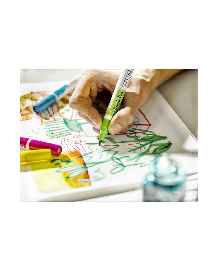 Le Libr'air - Talens Ecoline Brush Pen Noir 700 - Tunisie