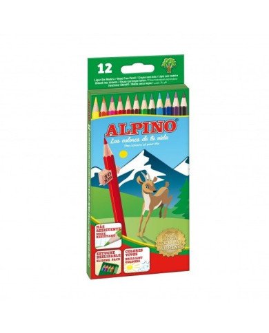 Crayons de couleur boite de 12 – Alpino 654