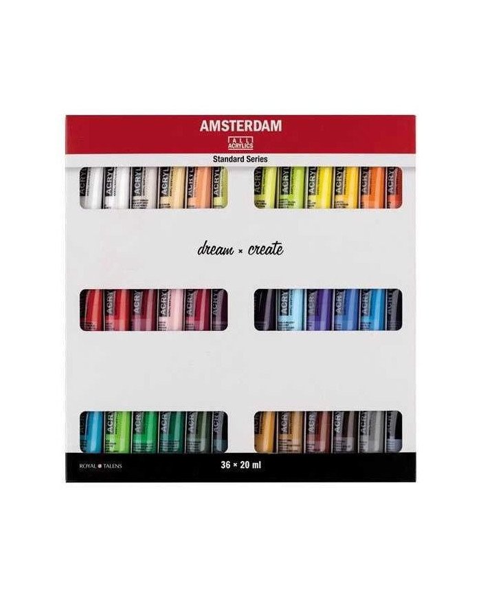 Le Libr'air - Set d’acryliques série Standard 36 x 20 ml - Amsterdam - Tunisie