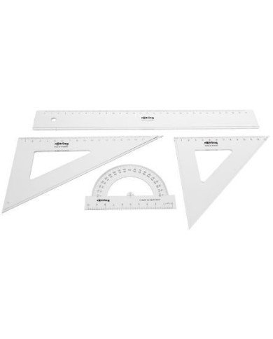 Kit de géométrie 4 pièces Rotring