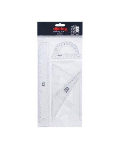 Kit de géométrie 4 pièces Rotring