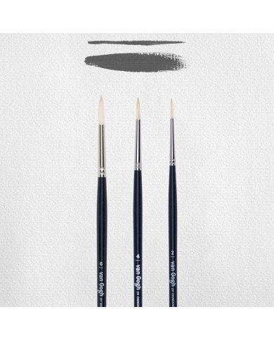 Le Libr'air - Set de 3 pinceaux pour huile / acrylique série 211 No. 2-4-6 - Van Gogh - Tunisie