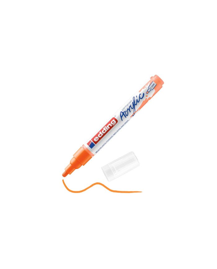 Marqueur Acrylique 066 Orange Néon EDDING