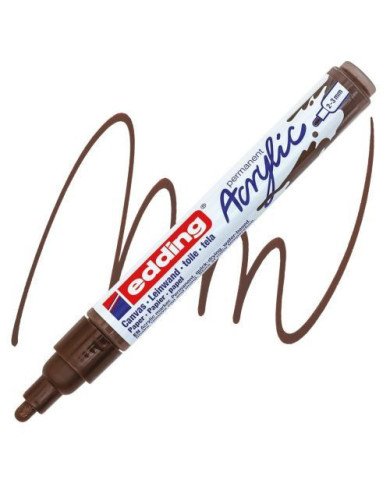 Marqueur Acrylique 907 Marron Chocolat EDDING