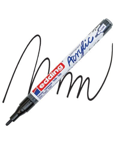 Marqueur Acrylique 901 Noir EDDING Marqueur Acrylique 901 Noir EDDING
