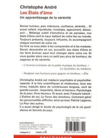 Les états d'âme : un apprentissage de la sérénité Les états d'âme : un apprentissage de la sérénité