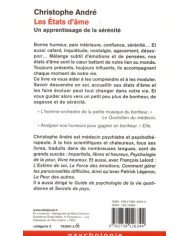 Les états d'âme : un apprentissage de la sérénité