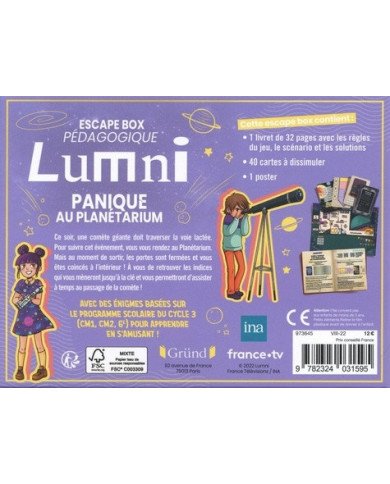 Escape box Lumni : 9/11 ans : panique au planétarium