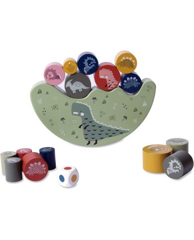 APLI Kids Jeu d'équilibre en bois dinosaure