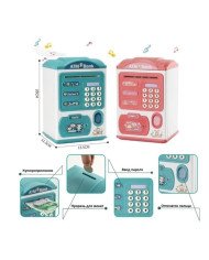 Tirelire Coffre-Fort avec Empreinte Digitale et Serrure à Combinaison