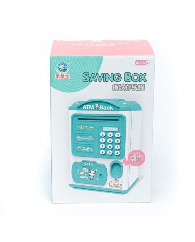 Tirelire Coffre-Fort avec Empreinte Digitale et Serrure à Combinaison