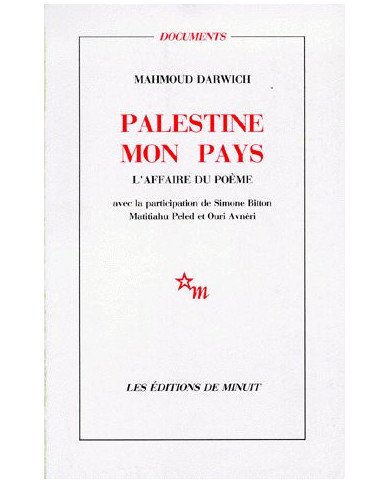 Palestine mon pays : l'affaire du poème Palestine mon pays : l'affaire du poème