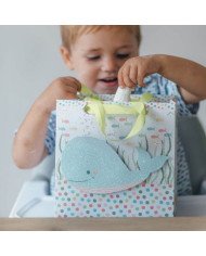 Sac cadeau Artebene bébé dauphin bleu 20x20x11