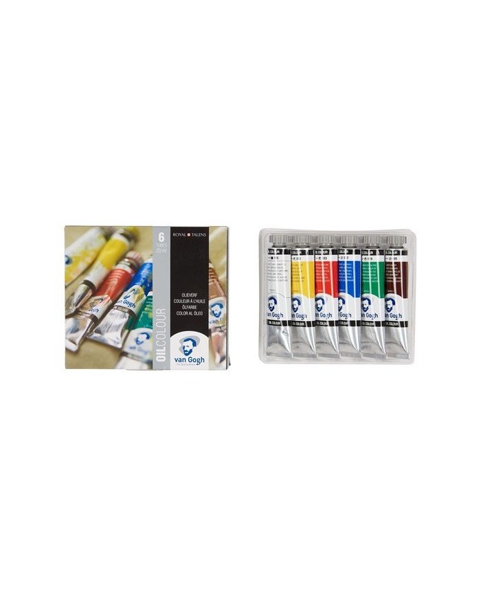 Le Libr'air - Set Débutant Couleurs à l'huile Avec 6 couleurs En Tubes De 20 ml - Van Gogh - Tunisie Le Libr'air - Set Débutant Couleurs à l'huile Avec 6 couleurs En Tubes De 20 ml - Van Gogh - Tunisie