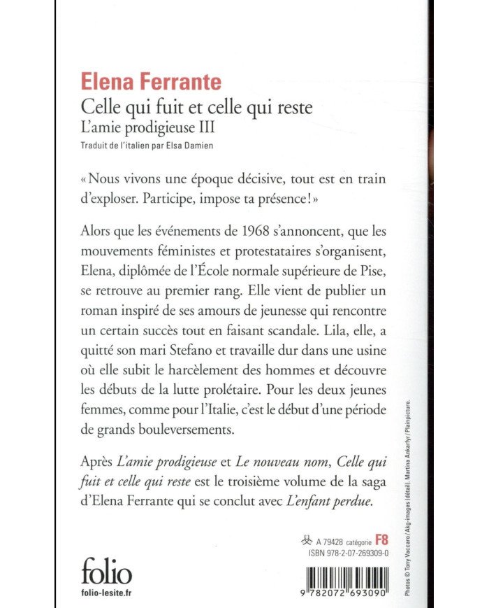 L'amie prodigieuse Tome 3 : celle qui fuit et celle qui reste