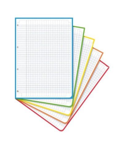 Recharge Classeur GM Blanc Cadre Couleurs 200P LIBERTA Recharge Classeur GM Blanc Cadre Couleurs 200P LIBERTA