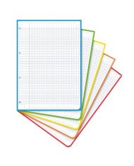 Recharge Classeur GM Blanc Cadre Couleurs 200P LIBERTA