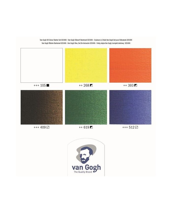 Le Libr'air - Set Débutant Couleurs à l'huile Avec 6 couleurs En Tubes De 20 ml - Van Gogh - Tunisie Le Libr'air - Set Débutant Couleurs à l'huile Avec 6 couleurs En Tubes De 20 ml - Van Gogh - Tunisie