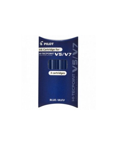 Set De 3 Cartouches Roller Encre Liquide V5 / V7 Bleu - Pilot Set De 3 Cartouches Roller Encre Liquide V5 / V7 Bleu - Pilot