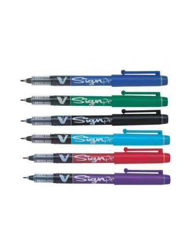 Stylo Feutre V-Sign Pen Bleu - Pilot Stylo Feutre V-Sign Pen Bleu - Pilot
