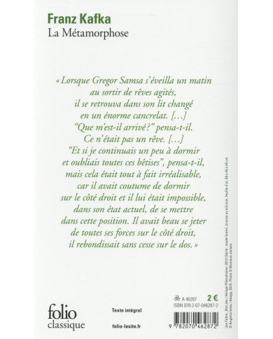 La métamorphose La métamorphose