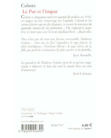 Le pur et l'impur Le pur et l'impur