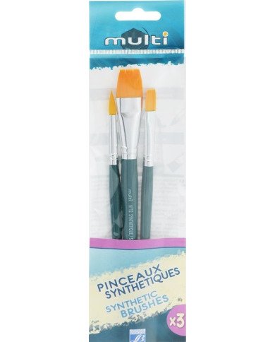 Le Libr'air - Pack Multi 3 Pinceaux Assortis - Lefranc & Bourgeois - Tunisie