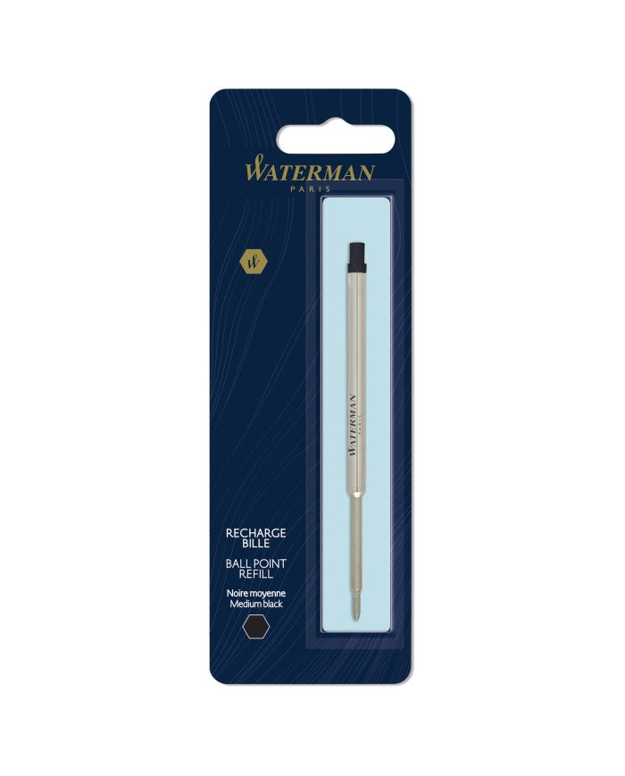 Recharge stylo Waterman à bille Noir Blis