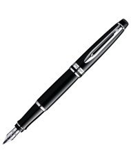 Stylo plume Waterman Expert CT en acier inoxydable Noir
